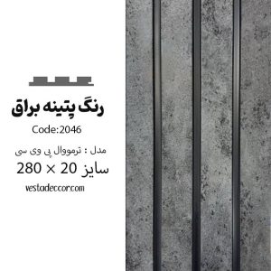 ترمووال پتینه نقره ای - PVC